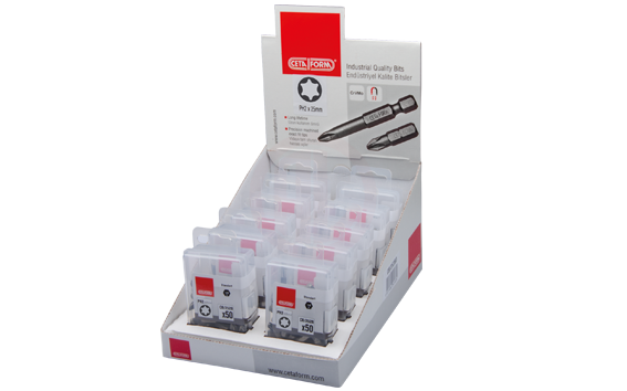 Ceta Form 500 Parça 1/4'' TORX Bits Uç Toptan Paketi- CB/829B (T30 x 50 mm)