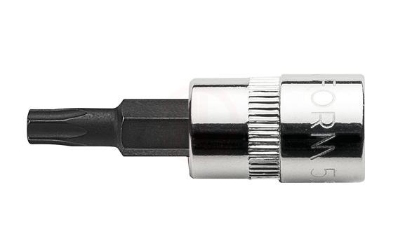 Ceta Form 1/4'' 5 Köşe Delikli TORX Uçlu Lokma- IPR15 x 37 mm / Kartlı