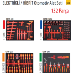 Ceta Form 132 Parça ELEKTRİKLİ/HYBRİD Otomotiv Alet Seti (A01M-06EV içinde)
