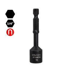 Ceta Form 1/4'' Manyetik Lokma Uç - 10 x 65 mm / Kartlı