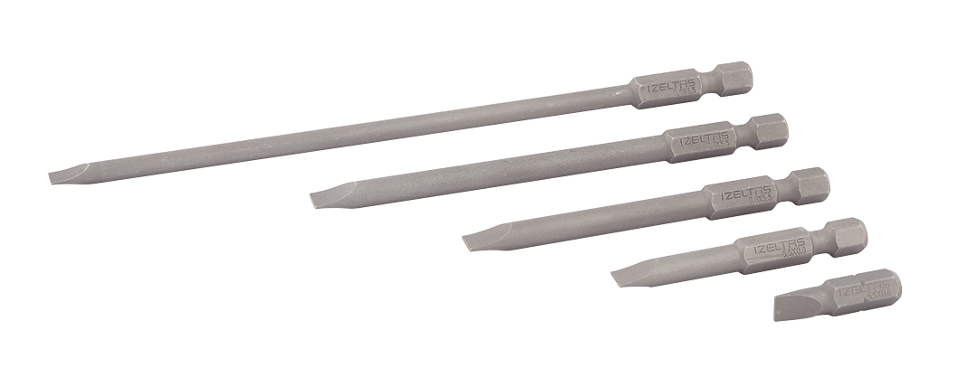 İzeltaş Düz Bits Uç 1.2X6.5 (50Mm)