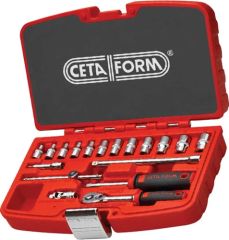 Ceta Form 18 Parça 1/4'' 6 Köşe Lokma Takımı