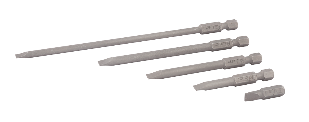 İzeltaş Düz Bits Uç 0.8X5.5 (75 MM)