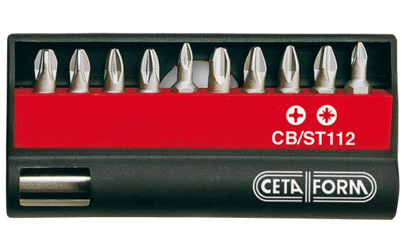 Ceta Form 11 Parça (Yıldız/Pozidriv)  Bits Uç Takımı - 1/4'' Bits Tutucu ile