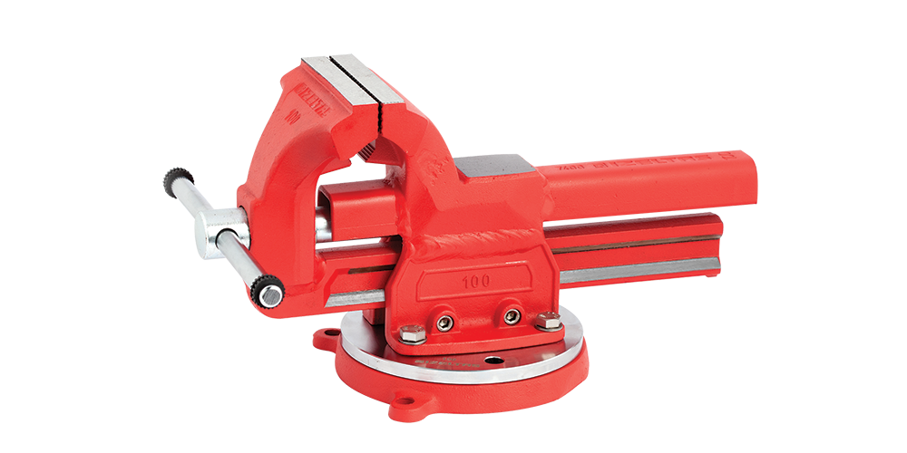 İzeltaş Dövme Çelik Mengene (Döner Tabla Dahil) 175 MM
