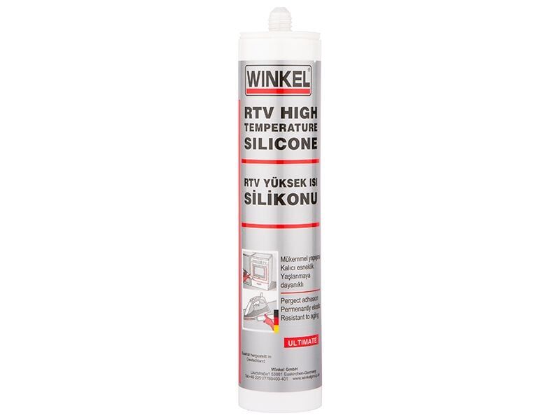WINKEL RTV Yüksek Isı Silikon Kırmızı Asetoksi 280 ML