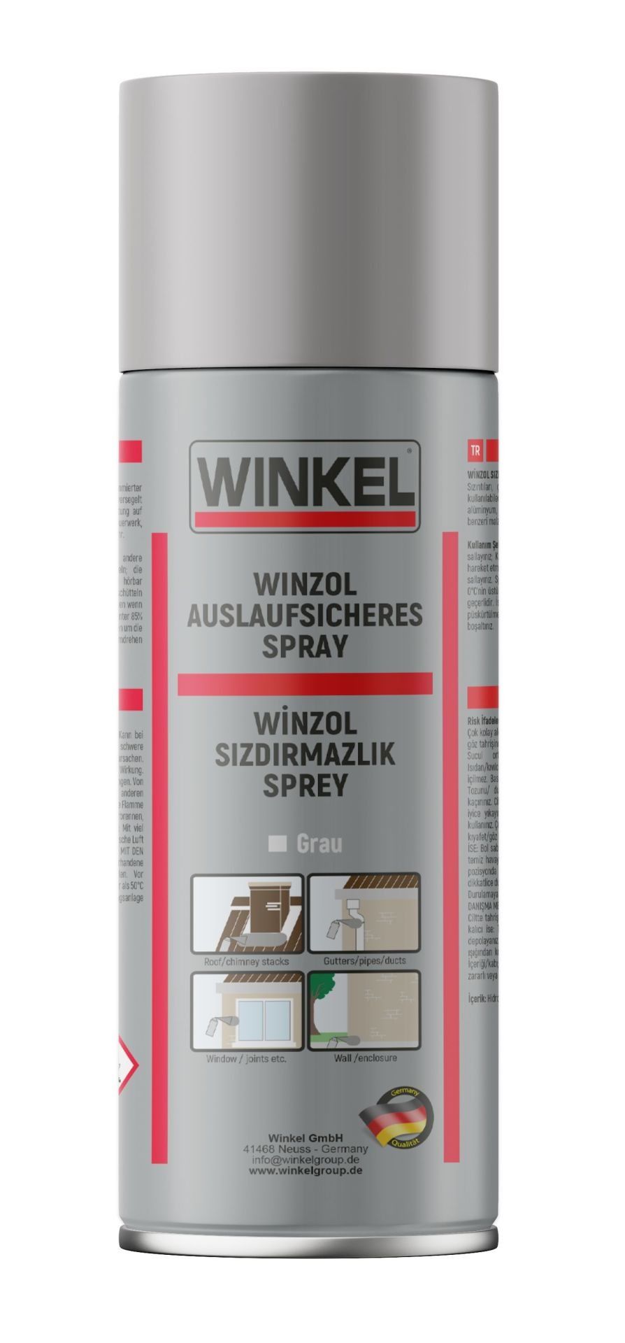 Winzol Sızdırmazlık Sprey Gri 500 ML