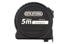 Ceta Form Compact Şerit Metre (Siyah Kasa - Mıknatıslı) - 5 M x 19 mm