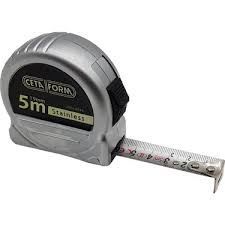 Ceta Form Paslanmaz Çelik Compact Şerit Metre - 5 M x 19 mm