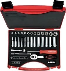 İzeltaş 1/4'' Altı Köşe Lokma Anahtar Ve Bits Set 48 Parça