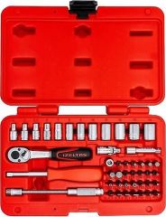 İzeltaş 1/4'' Altı Köşe Lokma Anahtar Ve Bits Set 45 Parça
