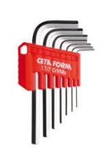 Ceta Form 7 Parça L Allen Anahtar Takımı (Kısa Tip - Krom Kaplı)