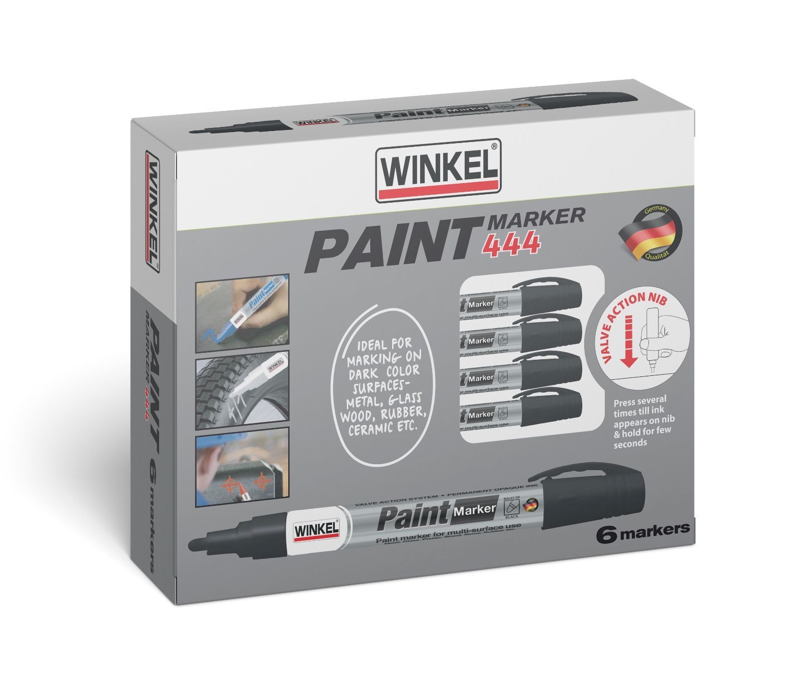 WINKEL Paint Marker 444 İşaret Kalemi Beyaz