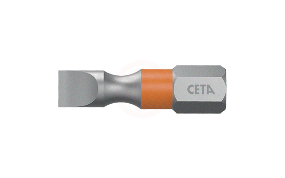 Ceta Form 1/4'' Düz Bits Uç (Renk Kodlu) - 4.0 x 25 mm