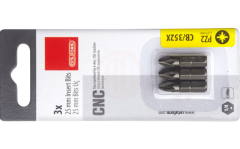 Ceta Form 3 Parça 1/4 İnç Pozidriv Bits Uç Pz1 X 25 Mm / Kartlı
