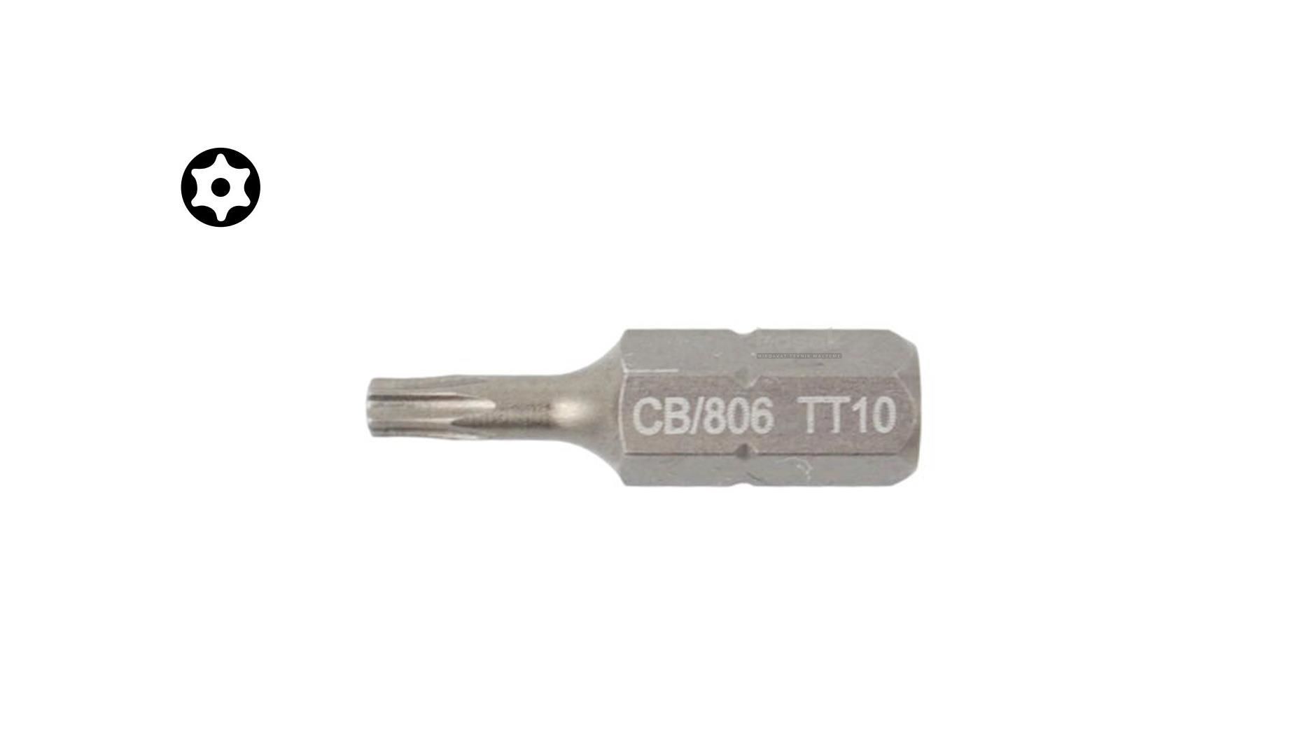 Ceta Form 1/4'' TORX Bits Uç - T10 x 25 mm