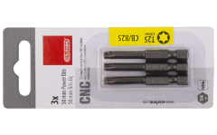Ceta Form 3 Parça 1/4'' TORX Bits Uç - T15 x 25 mm / Kartlı