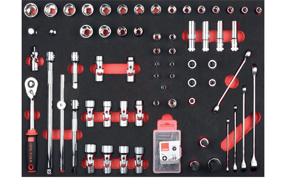 Ceta Form 79 Parça 3/8'' Lokma ve TORX Alet Seti (EVA'lı)
