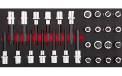 Ceta Form 29 Parça 1/2'' TORX/Allen/XZN Lokmalı Bits Takımı (EVA'lı)