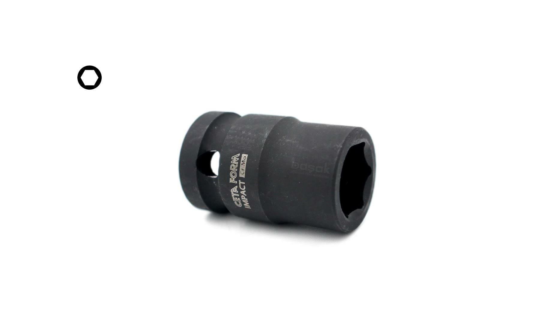 Ceta Form 1/2'' 6 Köşe Derin Havalı Lokma Anahtar -  21 mm