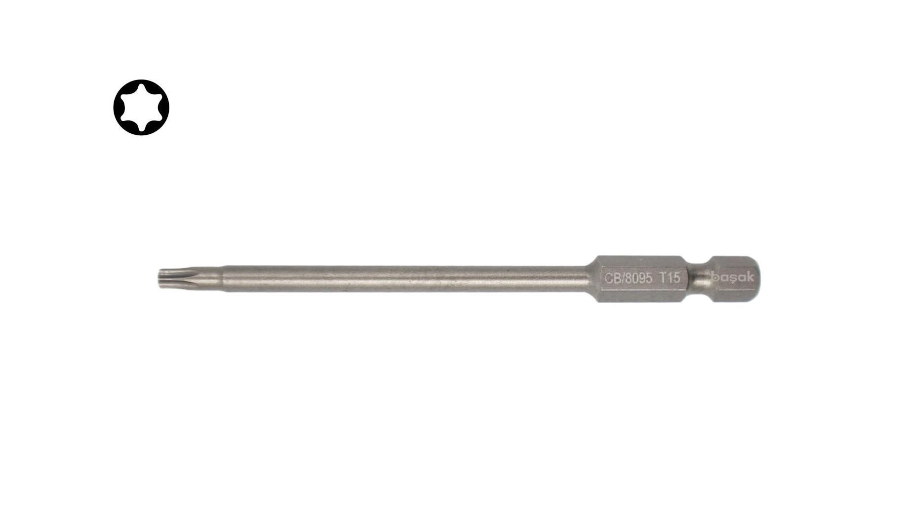 Ceta Form 1/4'' TORX Bits Uç - T15 x 90 mm